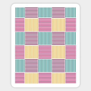 Cubic Lines Seamless Pattern 012#002 Sticker